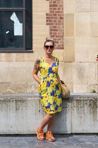 Robe vintage à fleurs